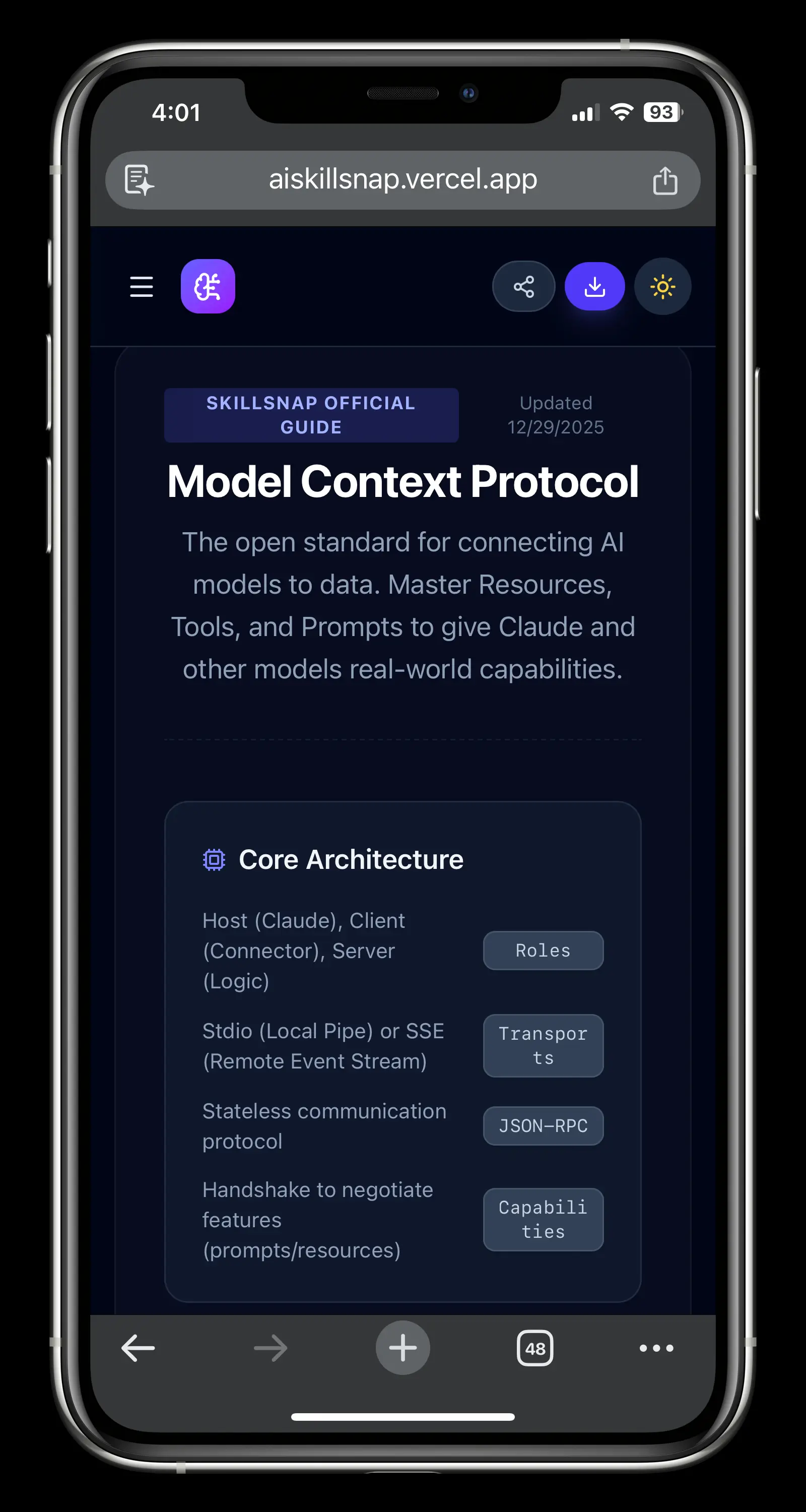 Prompting frameworks section